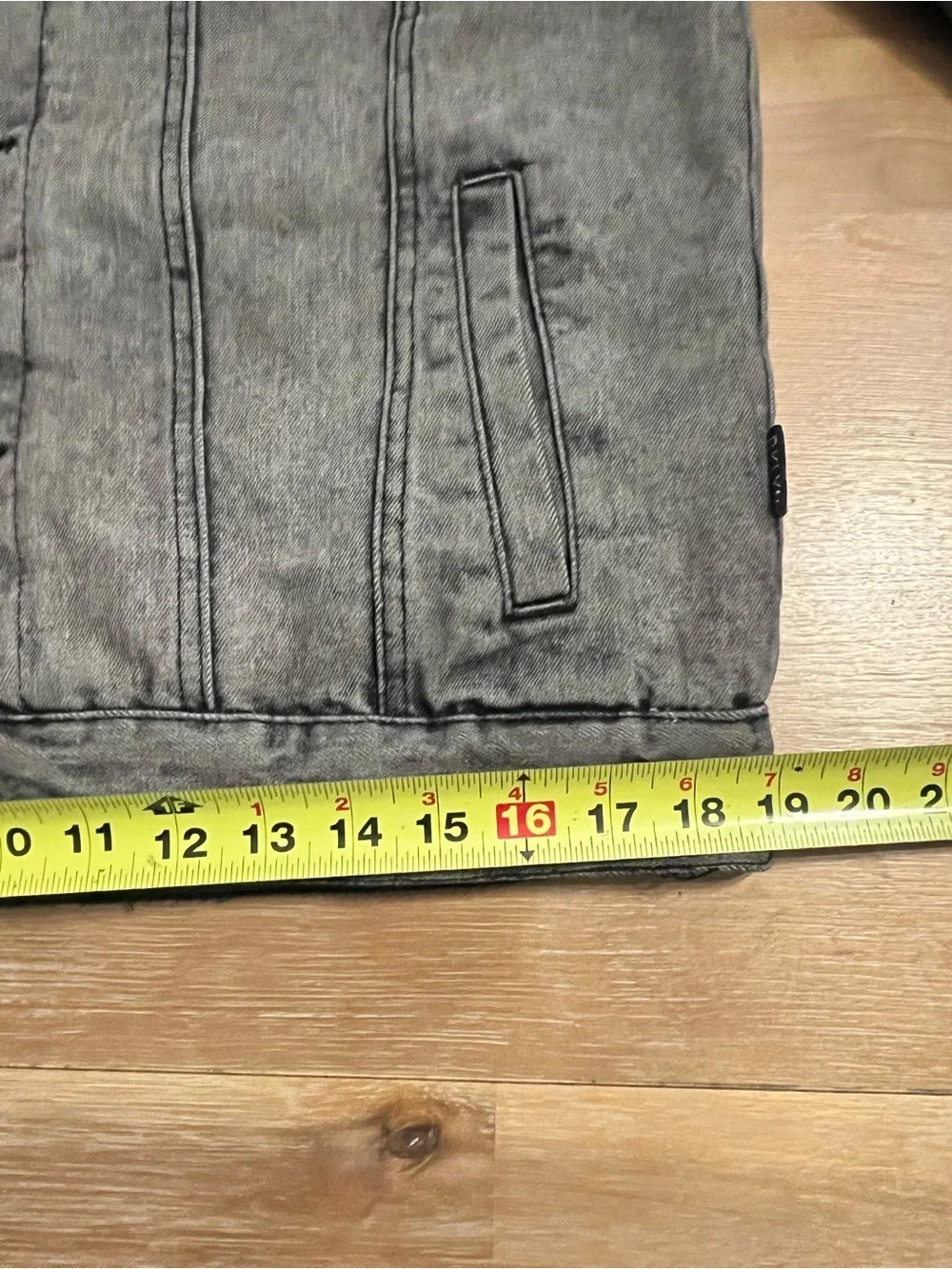 Brooklyn Cloth Stonewashed Gray Denim Sherpa Trucker Jacket Men’s M